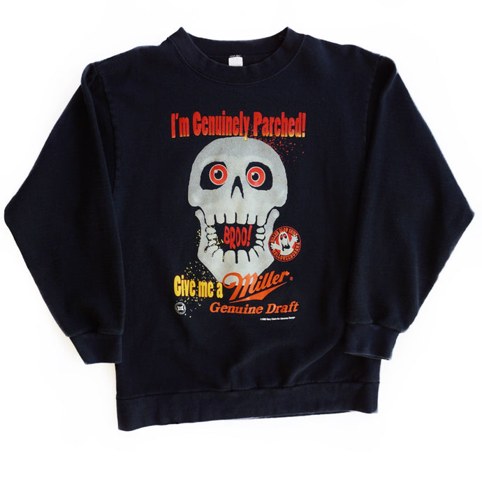 VINTAGE 90'S HALLOWEEN MILLER CREWNECK