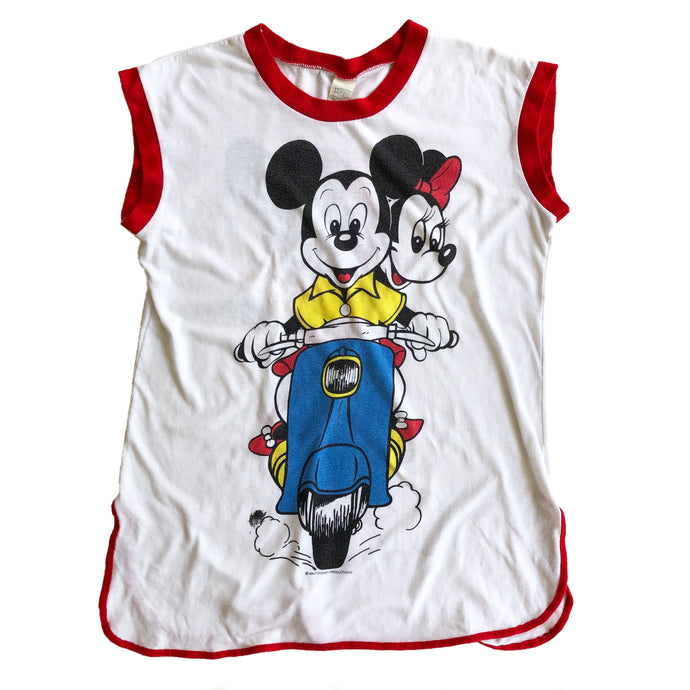 VINTAGE 80'S MICKEY & MINNIE SCOOTER TANK
