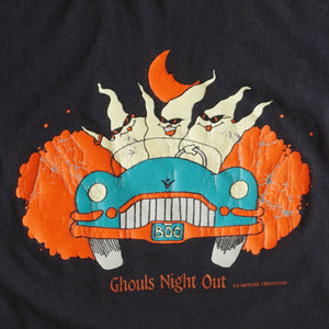 VINTAGE GHOULS NIGHT OUT CROPPED MUSCLE TEE