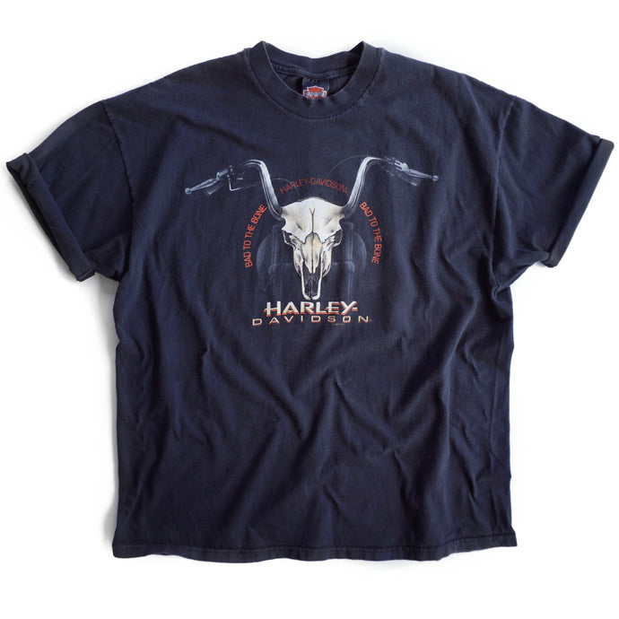 VINTAGE HARLEY BAD TO THE BONE TEE