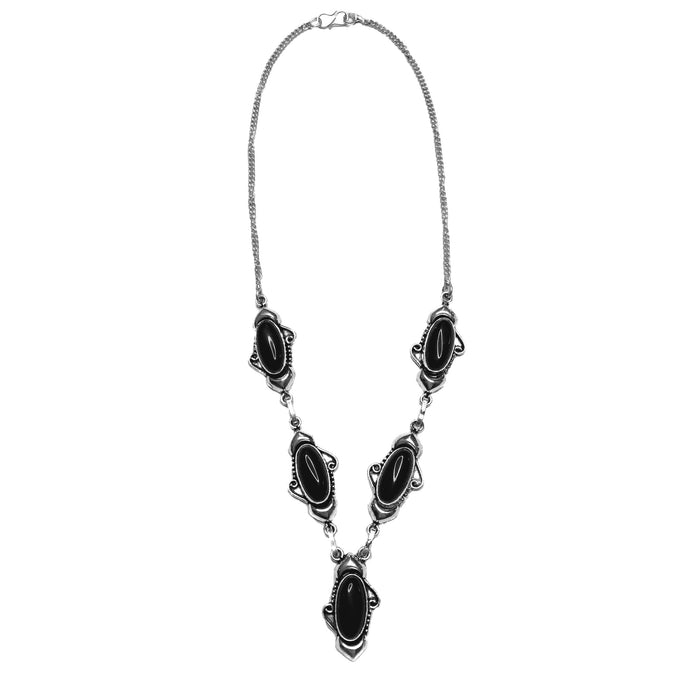 ONYX DROP NECKLACE